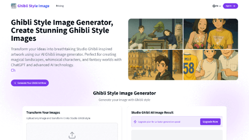 image of Ghibli Style Image Generator